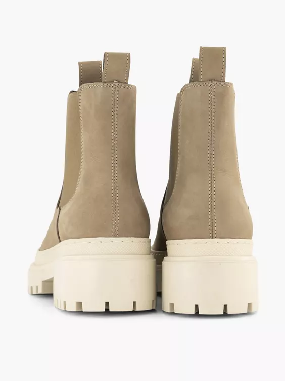 Taupe Leren Chelsea Boot 6 Taupe Leren Chelsea Boot - Afbeelding 4