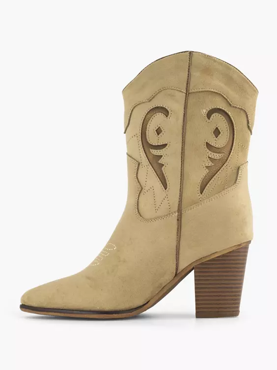 Zandkleurige Cowboy Laarzen 4 Zandkleurige Cowboy Laarzen - Afbeelding 2