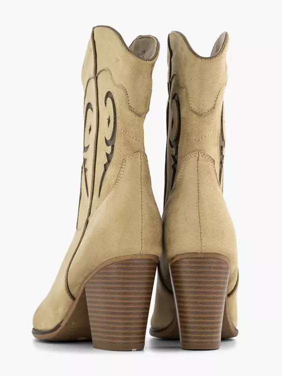 Zandkleurige Cowboy Laarzen 6 Zandkleurige Cowboy Laarzen - Afbeelding 4