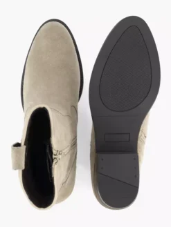 Beige Leren Cowboy Laars -Skechers Winkel 2112335 H3