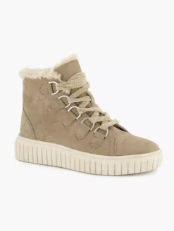 Beige Hoge Sneaker Gevoerd -Skechers Winkel 2112902 H6