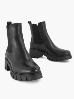 Zwarte Leren Chelsea Boot Hak -Skechers Winkel 2114607 H5