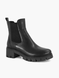 Zwarte Leren Chelsea Boot Hak -Skechers Winkel 2114607 H6