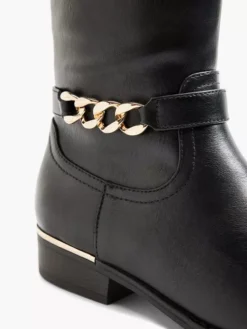 Zwarte Lange Laars Sierketting -Skechers Winkel 2117701 H5