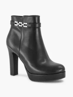 Zwarte Enkellaars Hoge Hak Sierketting 13 Zwarte Enkellaars Hoge Hak Sierketting -Skechers Winkel 2120491 H6