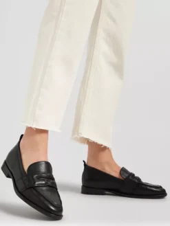 Zwarte Leren Loafer -Skechers Winkel 2121221 H10