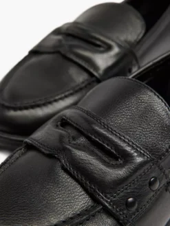 Zwarte Leren Loafer -Skechers Winkel 2121221 H5