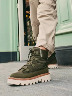 Groene Veterboot Gewatteerd 15 Groene Veterboot Gewatteerd -Skechers Winkel 2122732 H9