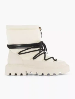 Witte Enkelboot Gewatteerd