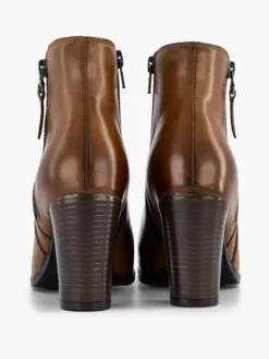 Cognac Leren Enkelaars -Skechers Winkel 2125490 H4