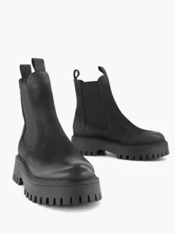 Zwarte Leren Chunky Chelsea Boot -Skechers Winkel 2126007 H5