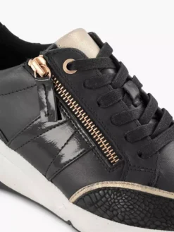 Zwarte Leren Sneaker 12 Zwarte Leren Sneaker -Skechers Winkel 2126120 H5