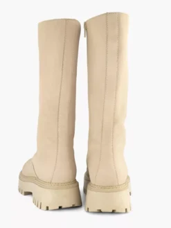 Beige Lange Leren Veterboot -Skechers Winkel 2126368 H3
