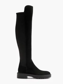 Zwarte Suéde Overknee Laars