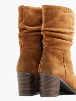 Bruine Suéde Enkellaars Hak -Skechers Winkel 2126592 H4