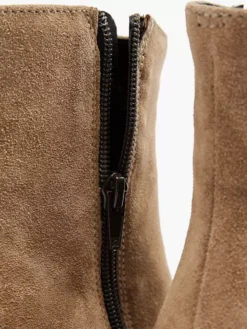 Zandkleurige Leren Enkellaars -Skechers Winkel 2126616 H5