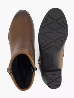 Bruine Leren Enkellaars -Skechers Winkel 2127381 H3