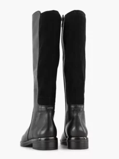 Zwarte Lange Leren Laars Elastiek -Skechers Winkel 2127393 H4