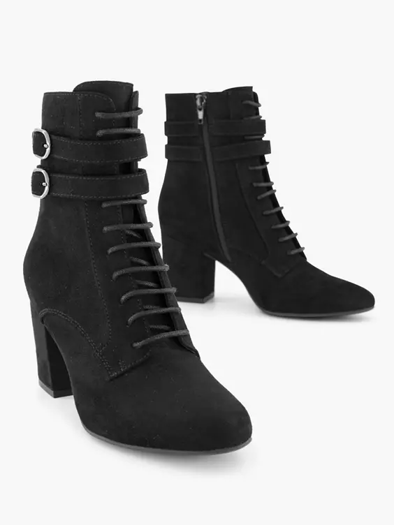 Zwarte Veterlaars Hak 7 Zwarte Veterlaars Hak - Afbeelding 5