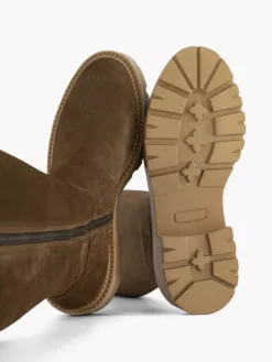 Bruine Lange Leren Laarzen -Skechers Winkel 2131682 H3