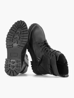 Zwarte Leren Veterboot Gesp 11 Zwarte Leren Veterboot Gesp -Skechers Winkel 2132127 H4