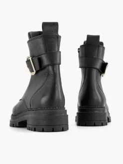 Zwarte Leren Boot Gesp -Skechers Winkel 2132159 H4