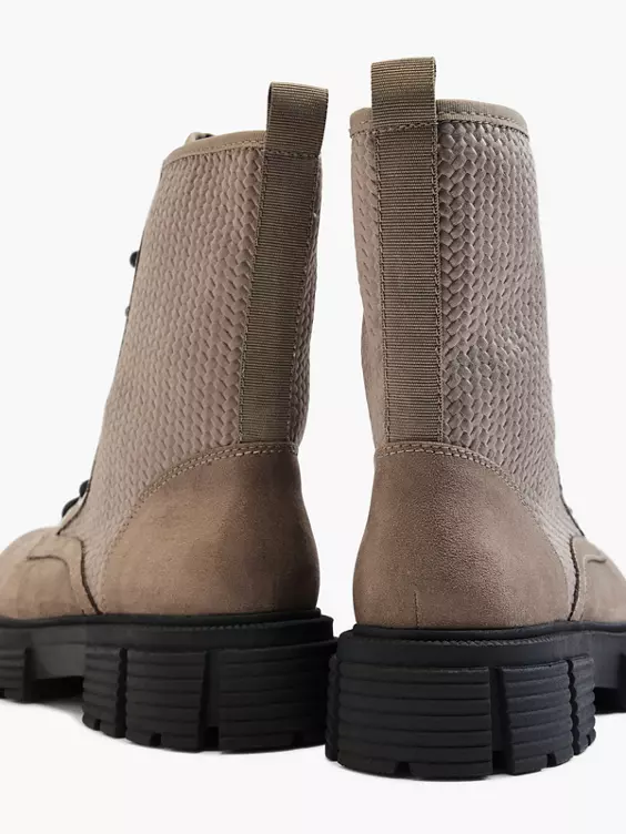 Taupe Chunky Veterboot Print 6 Taupe Chunky Veterboot Print - Afbeelding 4