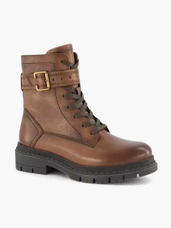 Bruine Leren Veterboot Gesp 8 Bruine Leren Veterboot Gesp - Afbeelding 6