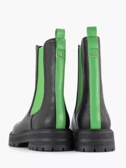 Zwarte Chelsea Boot Groen Elastiek -Skechers Winkel 2141603 H3
