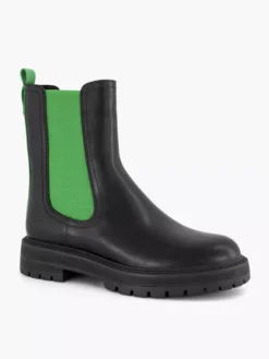 Zwarte Chelsea Boot Groen Elastiek -Skechers Winkel 2141603 H6