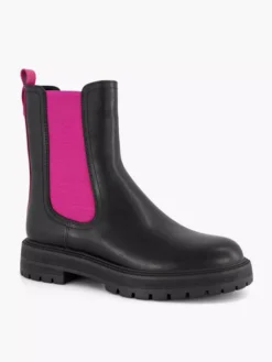 Zwarte Chelsea Boot Roze Elastiek 13 Zwarte Chelsea Boot Roze Elastiek -Skechers Winkel 2141619 H6