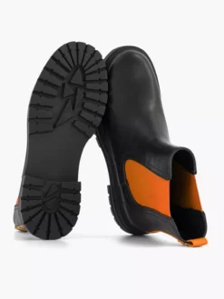 Zwarte Chelsea Boot Oranje Elastiek -Skechers Winkel 2141625 H4