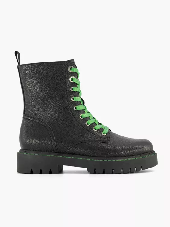 Zwarte Veterboot Groene Veter 3 Zwarte Veterboot Groene Veter