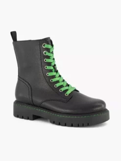 Zwarte Veterboot Groene Veter 13 Zwarte Veterboot Groene Veter -Skechers Winkel 2141917 H6