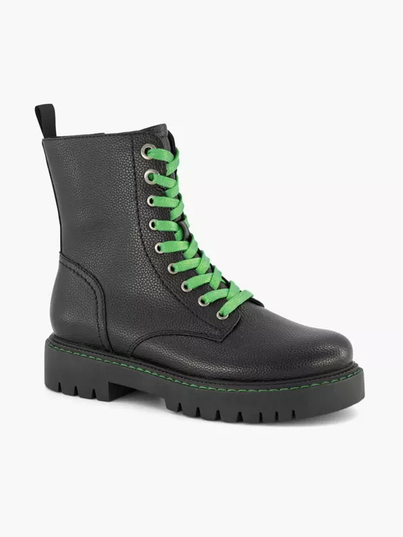 Zwarte Veterboot Groene Veter 8 Zwarte Veterboot Groene Veter - Afbeelding 6