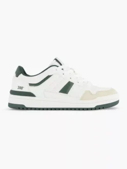 Witte Retro Sneaker Groen