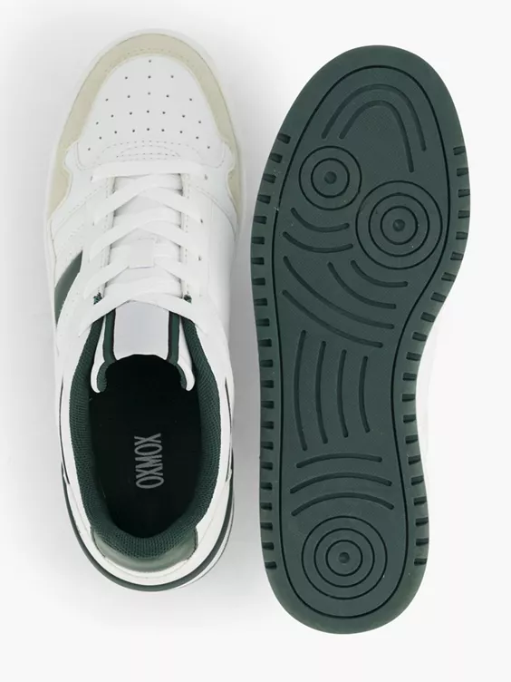Witte Retro Sneaker Groen 5 Witte Retro Sneaker Groen - Afbeelding 3