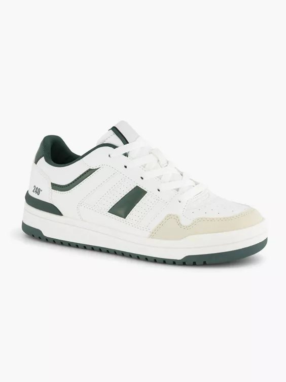 Witte Retro Sneaker Groen 8 Witte Retro Sneaker Groen - Afbeelding 6