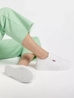 Levis Witte Platform Canvas Sneaker -Skechers Winkel 2145749 H10