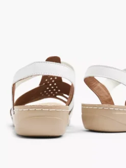 Easy Street Witte Leren Sandaal 11 Easy Street Witte Leren Sandaal -Skechers Winkel 2147080 H4