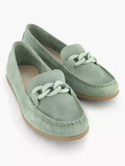 Groene Suéde Instapper Sierketting 12 Groene Suéde Instapper Sierketting -Skechers Winkel 2153206 H5