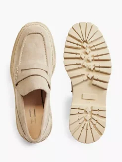 Beige Leren Chunky Loafer 10 Beige Leren Chunky Loafer -Skechers Winkel 2153212 H3