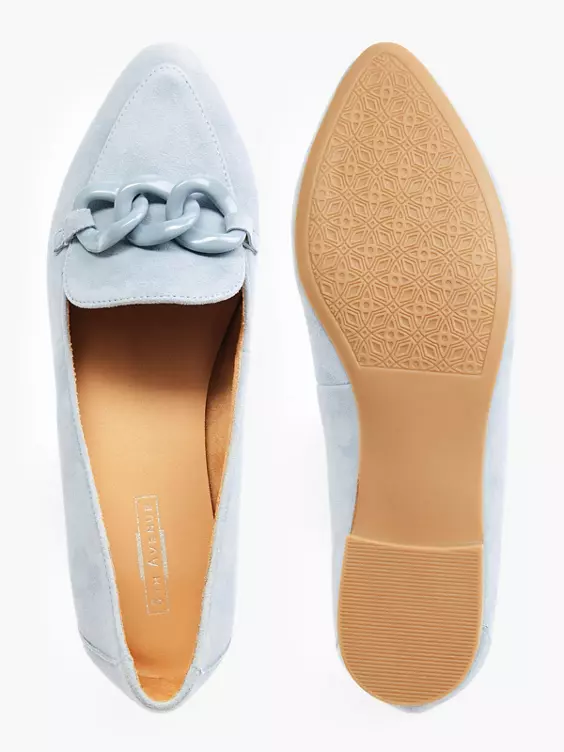 Blauwe Suéde Loafer Sierketting 5 Blauwe Suéde Loafer Sierketting - Afbeelding 3