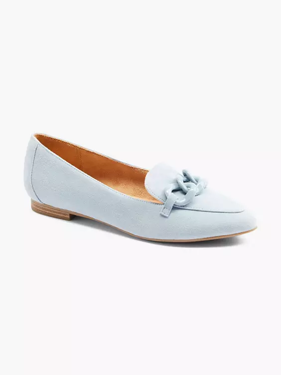 Blauwe Suéde Loafer Sierketting 8 Blauwe Suéde Loafer Sierketting - Afbeelding 6