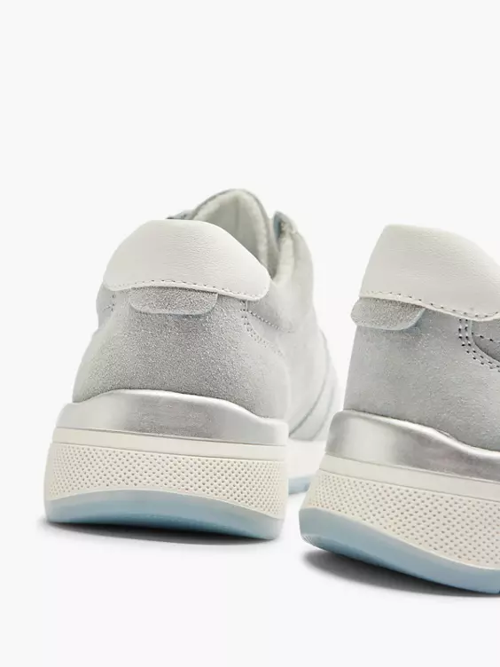 Lichtblauwe Leren Sneaker 6 Lichtblauwe Leren Sneaker - Afbeelding 4