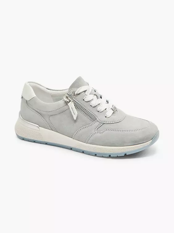 Lichtblauwe Leren Sneaker 8 Lichtblauwe Leren Sneaker - Afbeelding 6