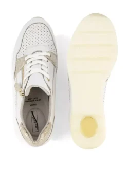 Witte Leren Sneaker Sleehak 10 Witte Leren Sneaker Sleehak -Skechers Winkel 2161662 H3