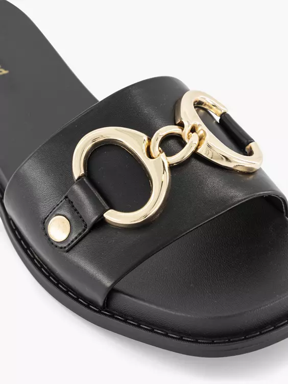 Zwarte Slippers Siergesp 7 Zwarte Slippers Siergesp - Afbeelding 5