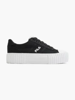Fila Zwarte Canvas Sneaker Platform