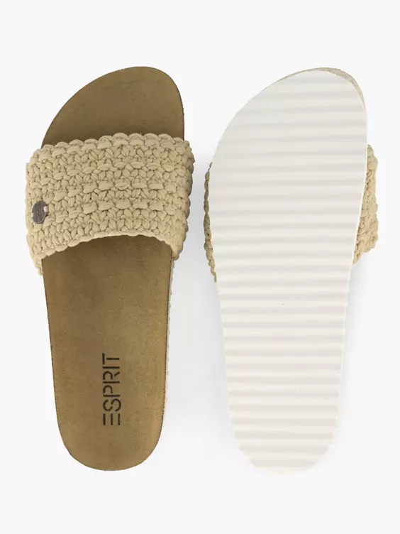 ESPRIT Beige Slipper Gevlochten 5 ESPRIT Beige Slipper Gevlochten - Afbeelding 3